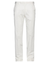 Zegna Man Pants White Size 40 Cotton In Off White