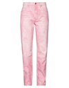 Etro Viscose And Silk Trouser With Floral Motif In Pink