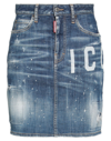 Dsquared2 Denim Skirts In Blue