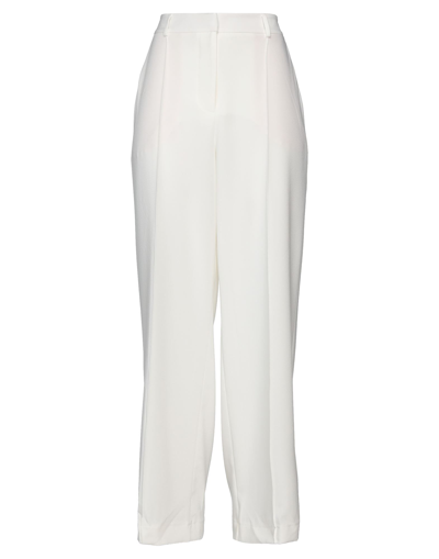 Closet Woman Pants Ivory Size 10 Polyester, Viscose, Elastane In White
