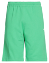 Msgm Man Shorts & Bermuda Shorts Green Size L Cotton