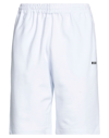Msgm Man Shorts & Bermuda Shorts White Size Xl Cotton