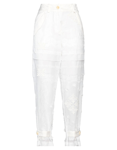 Sacai Pants In White