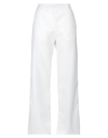 CECILIE BAHNSEN CECILIE BAHNSEN WOMAN PANTS WHITE SIZE 8 COTTON, POLYESTER, POLYAMIDE