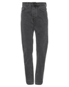 44 Label Group Logo-embossed Straight-leg Jeans In Grey