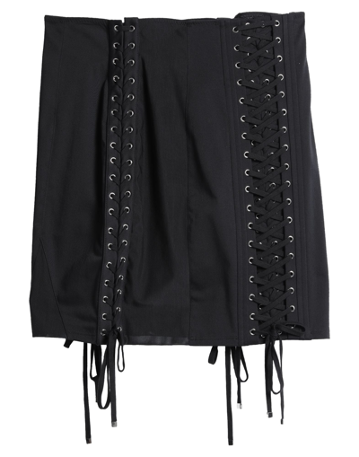 Dolce & Gabbana Black Cotton Mini Skirt