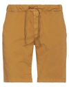 Modfitters Man Shorts & Bermuda Shorts Camel Size M Linen, Cotton, Elastane In Beige