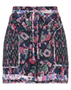 Isabel Marant Étoile Marant Étoile Woman Shorts & Bermuda Shorts Midnight Blue Size 6 Viscose