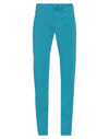 Shop Jacob Cohёn Pants In Turquoise