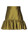 WANDERING WANDERING WOMAN MINI SKIRT MILITARY GREEN SIZE 4 ACETATE, POLYESTER