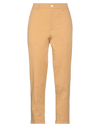 People (+)  Woman Pants Camel Size 6 Cotton, Elastane In Beige