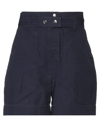 Isabel Marant Étoile Woman Shorts & Bermuda Shorts Blue Size 4 Cotton