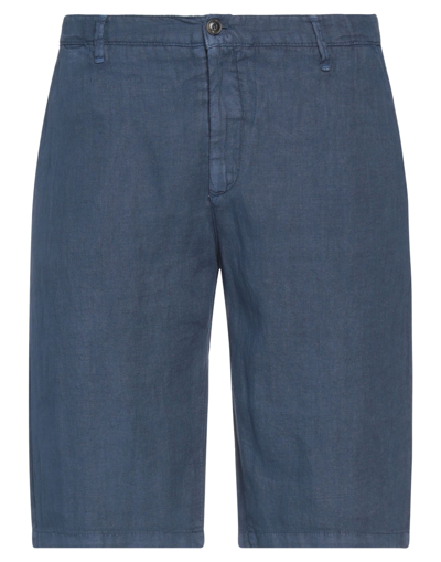 Liu •jo Man Man Shorts & Bermuda Shorts Slate Blue Size 28 Linen