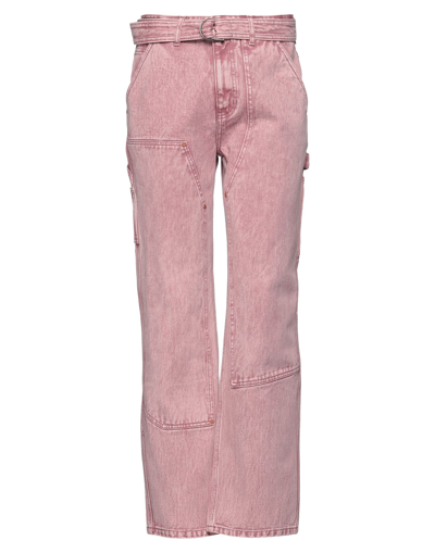 Andersson Bell High-waisted Wide-leg Jeans In Pastel Pink | ModeSens