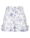 Isabel Marant Naesqui Floral-print Shorts In White