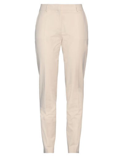 INCOTEX INCOTEX WOMAN PANTS BEIGE SIZE 10 COTTON, ELASTANE