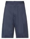Maison Fl Neur Maison Flâneur Man Shorts & Bermuda Shorts Midnight Blue Size 34 Cotton