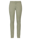 Dondup Dylan Embroidered Trousers In Sage Green