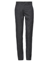 TRUSSARDI TRUSSARDI MAN PANTS BLACK SIZE 34 COTTON, WOOL, POLYAMIDE, ELASTANE