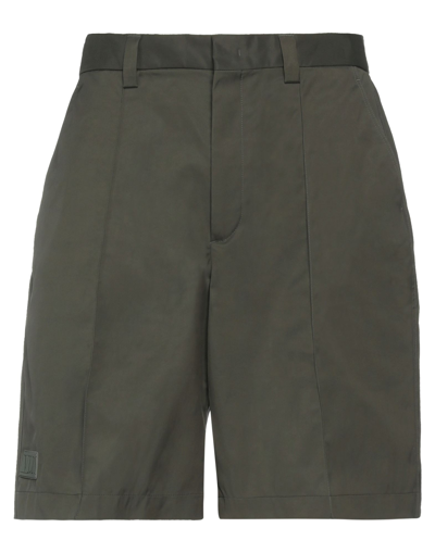 Valentino Garavani Man Shorts & Bermuda Shorts Military Green Size 30 Polyester, Elastomultiester