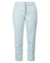 Dondup Cropped Jeans In Cotton Denim In Blue
