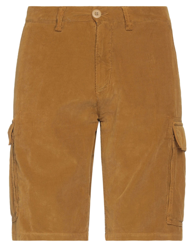 Modfitters Man Shorts & Bermuda Shorts Camel Size 32 Cotton In Beige