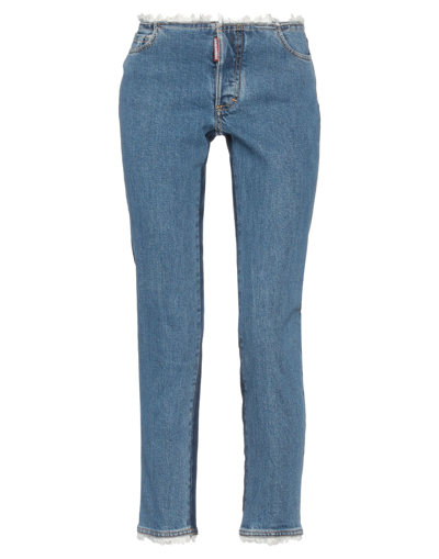 Dsquared2 Denim Cropped In Blue