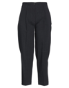 Tela Woman Pants Black Size 10 Viscose, Linen, Elastane