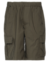 Pmds Premium Mood Denim Superior Man Shorts & Bermuda Shorts Military Green Size 34 Cotton, Elastane
