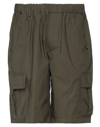Pmds Premium Mood Denim Superior Man Shorts & Bermuda Shorts Military Green Size 32 Cotton, Elastane In Green