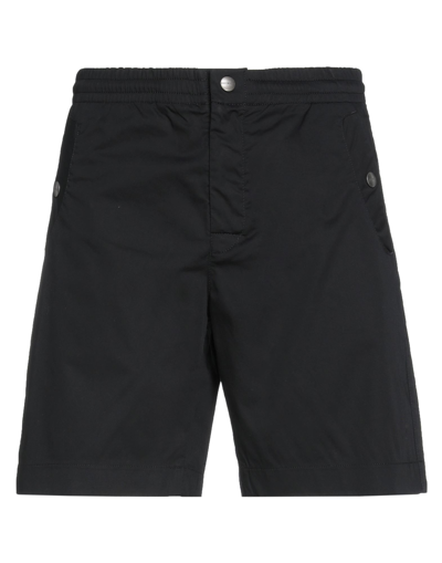 Bikkembergs Man Shorts & Bermuda Shorts Black Size 36 Cotton, Elastane, Polyester