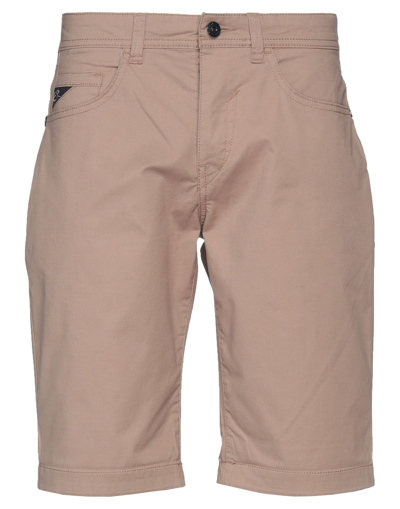 Yes Zee By Essenza Man Shorts & Bermuda Shorts Camel Size 29 Cotton, Elastane In Beige
