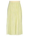 Roberto Collina Midi Skirts In Acid Green