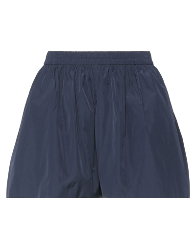 Red Valentino Woman Shorts & Bermuda Shorts Midnight Blue Size 6 Polyester In Blue