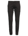 Four.ten Industry 4/10 Four. Ten Industry Man Pants Dark Brown Size 28 Cotton, Elastane In Black