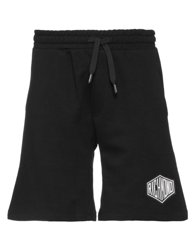 John Richmond Man Shorts & Bermuda Shorts Black Size S Cotton