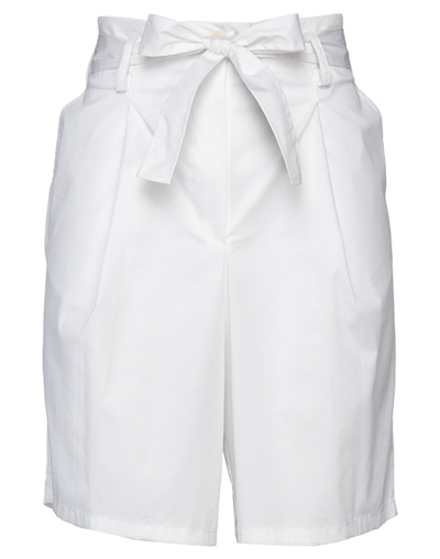Marc Ellis Woman Shorts & Bermuda Shorts White Size 6 Cotton In White