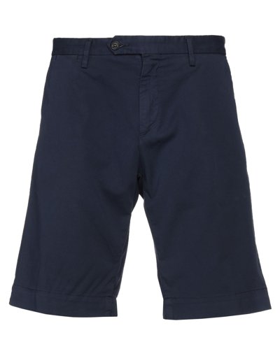 Trussardi Man Shorts & Bermuda Shorts Midnight Blue Size 28 Cotton, Elastane