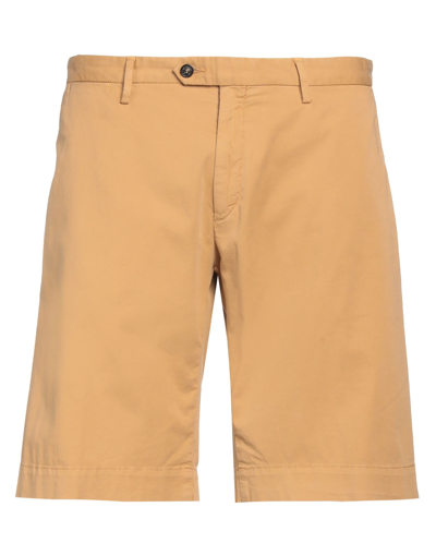 Trussardi Man Shorts & Bermuda Shorts Camel Size 30 Cotton, Elastane In Beige