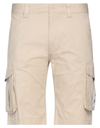 Tommy Jeans Man Shorts & Bermuda Shorts Beige Size 31 Cotton, Elastane
