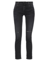Roy Rogers Blue Five-pocket Jeans With Logo Patch On The Back In Black