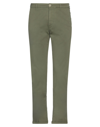 PENCE PENCE MAN PANTS MILITARY GREEN SIZE 38 COTTON, ELASTANE