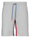 Bikkembergs Man Shorts & Bermuda Shorts Light Grey Size Xxl Cotton