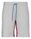 Bikkembergs Man Shorts & Bermuda Shorts Light Grey Size L Cotton In Grey