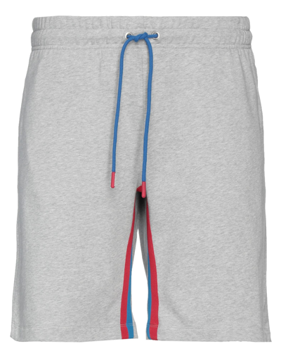 Bikkembergs Man Shorts & Bermuda Shorts Light Grey Size L Cotton