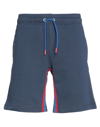 Bikkembergs Man Shorts & Bermuda Shorts Midnight Blue Size Xxl Cotton