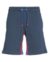 Bikkembergs Man Shorts & Bermuda Shorts Midnight Blue Size S Cotton