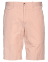 Pt Torino Man Shorts & Bermuda Shorts Pink Size 34 Cotton, Elastane