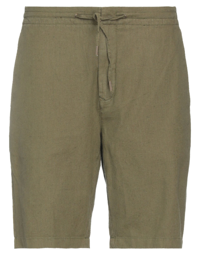 Barbour Man Shorts & Bermuda Shorts Military Green Size 34 Linen, Cotton