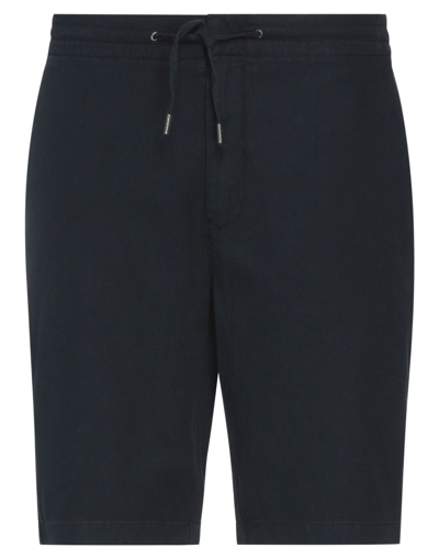 Barbour Man Shorts & Bermuda Shorts Midnight Blue Size 30 Linen, Cotton In Dark Blue